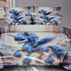 Komplet pościeli UNICORN 160cm x 200 poduszka 70x80cm 4 części