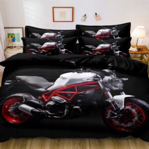 Komplet pościeli Milano MOTOR kołdra 160cm x 200 poduszka 70x80cm 4 części