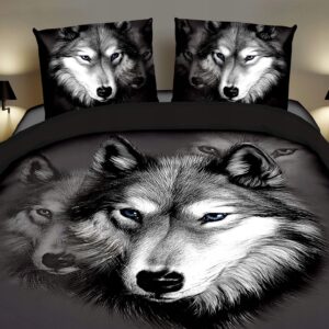 Komplet pościeli Milano WILK kołdra 160cm x 200 poduszka 70x80cm 4 części