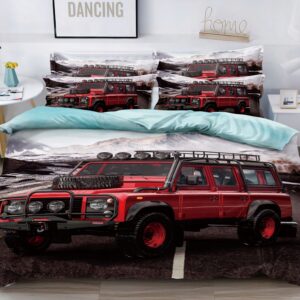 Komplet pościeli Milano auto terenowe 160cm x 200 poduszka 70x80cm 4 części