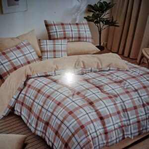 Komplet pościeli WZÓR GEOMETRYCZNY 160cm x 200 2x 70x80cm 4 części