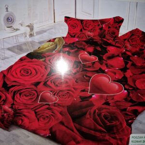 Komplet pościeli MOTYW RÓŻA 160cm x 200 2x 70x80cm 4 części