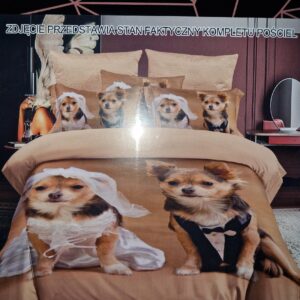 Komplet pościeli ZWIERZETA 160cm x 200 2x 70x80cm 4 części STAN FAKTYCZNY